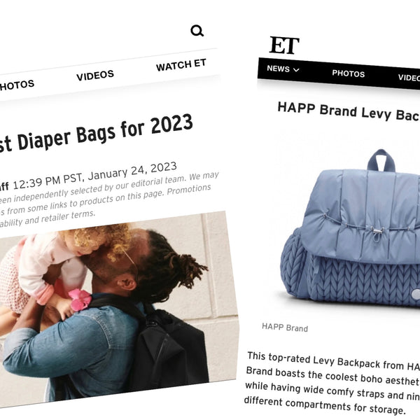 Entertainment Tonight: The 16 Best Diaper Bags for 2023 – HAPP BRAND