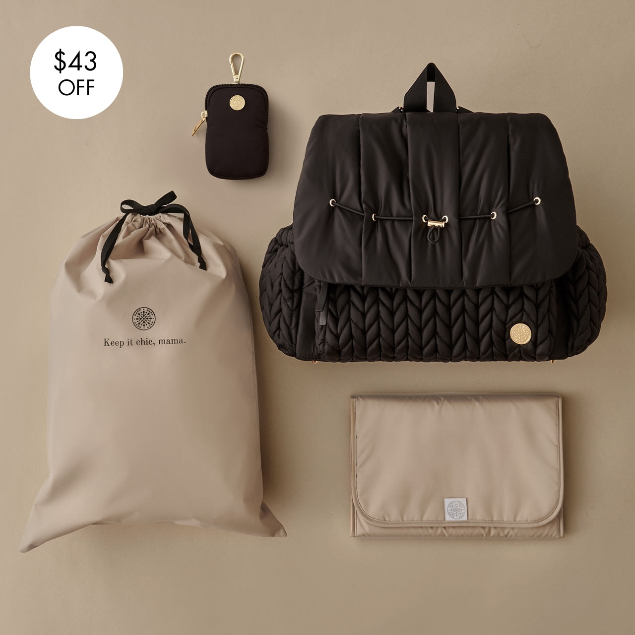 Levy Backpack Black Holiday Set