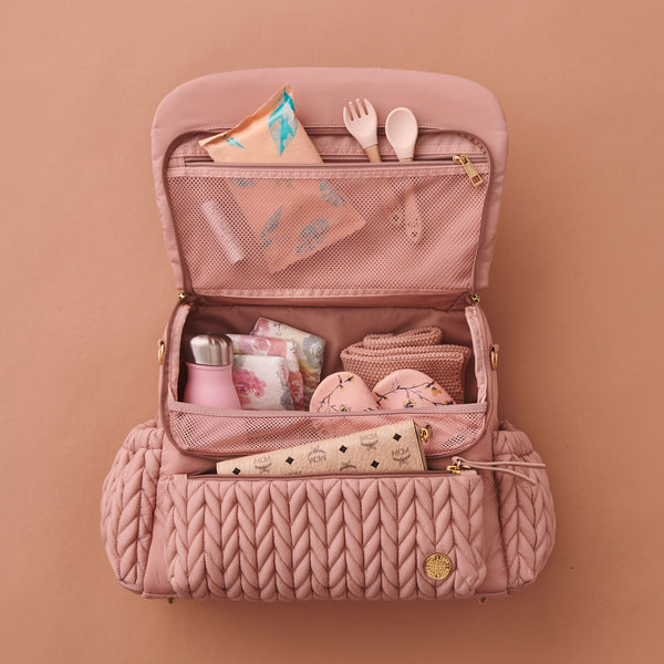Levy Backpack Diaper Bag- Dusty Rose – HAPP BRAND