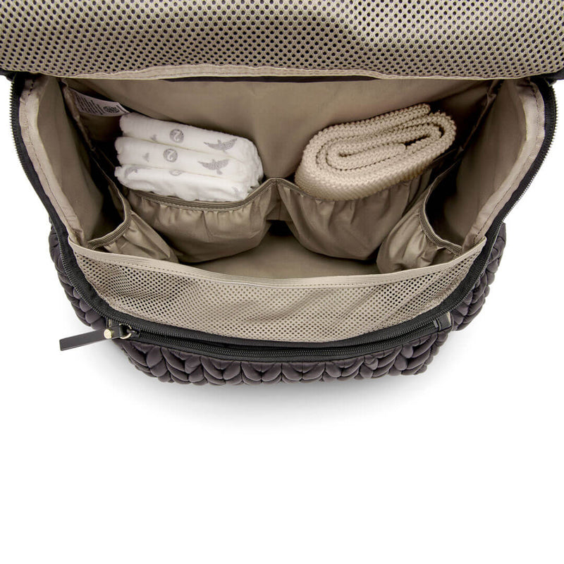 Diaper Bag Backpack · Black by Capra Leather