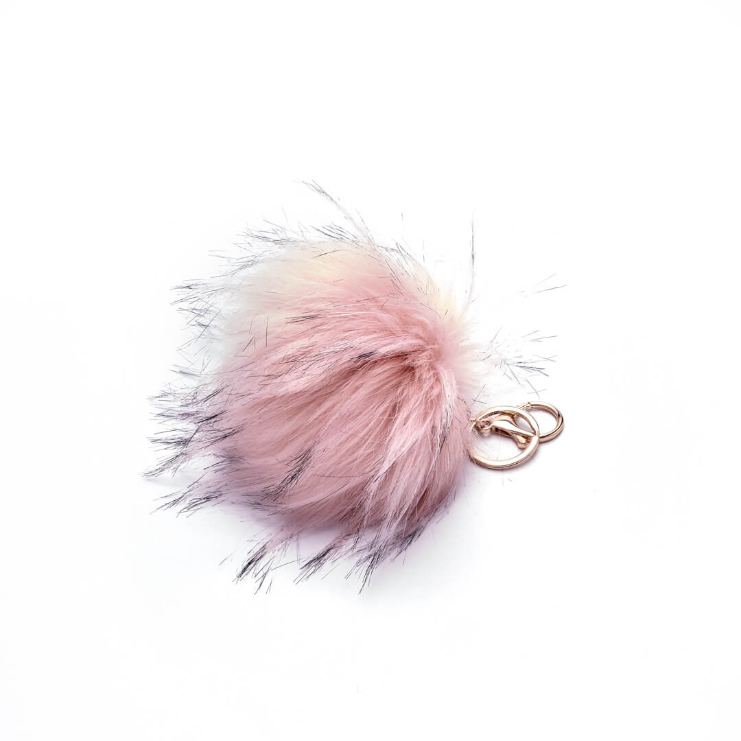 Faux fur bag charm best sale